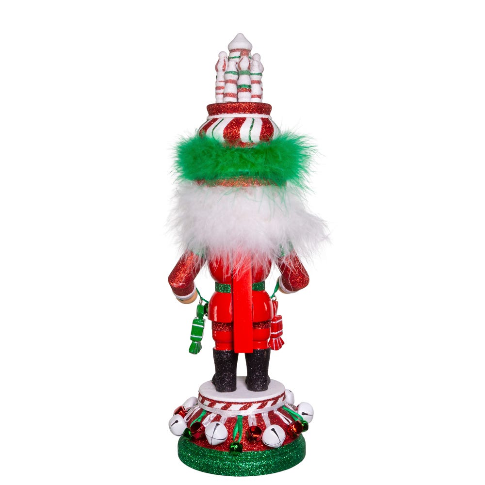 Kurt Adler 15-Inch Hollywood Nutcrackers™ Red, White and Green Candy Tower Hat Nutcracker